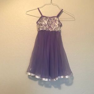 Girls purple dance costume by Weissman